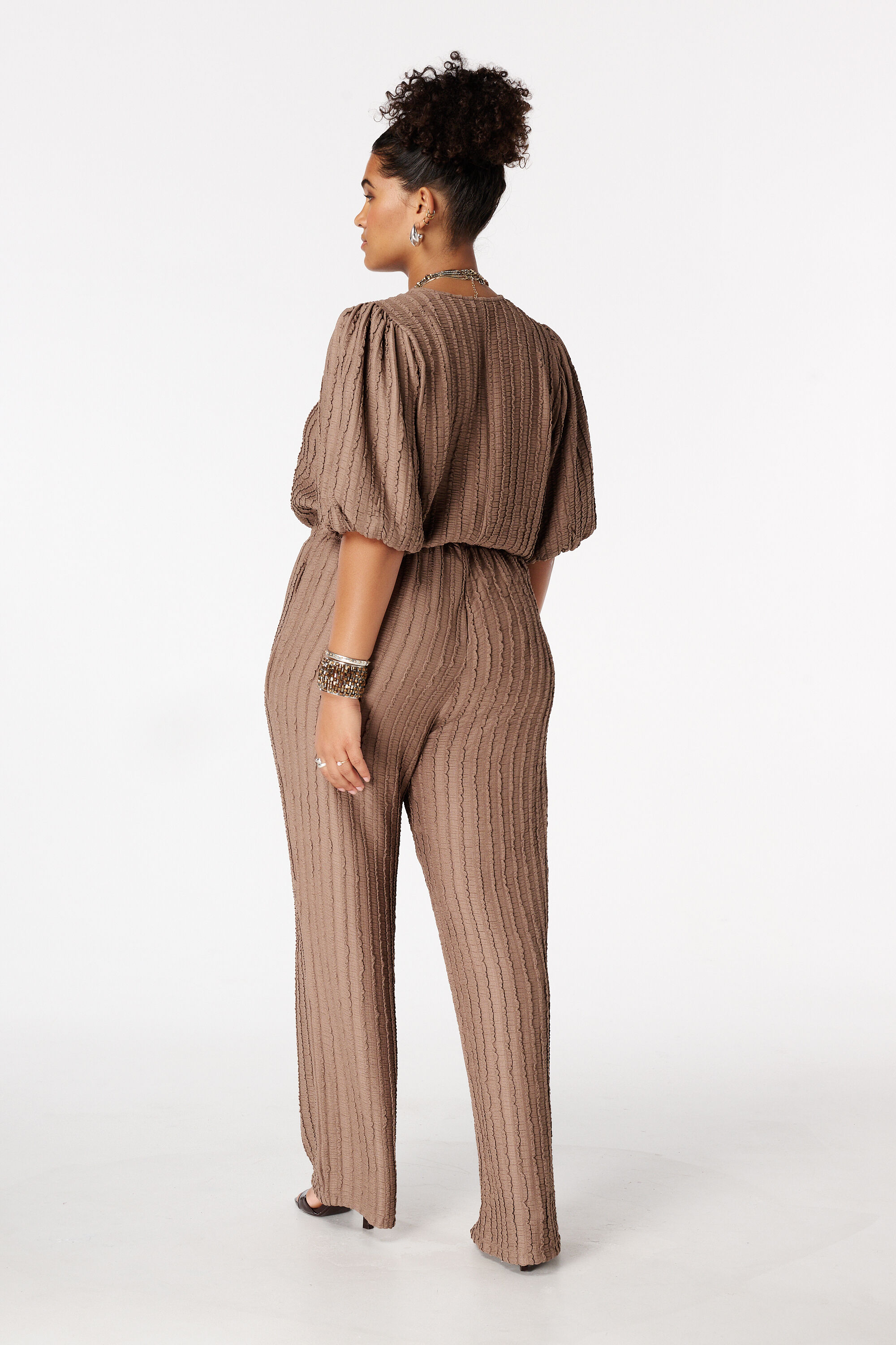 Pantalon avec taille &eacute;lastique image number 3