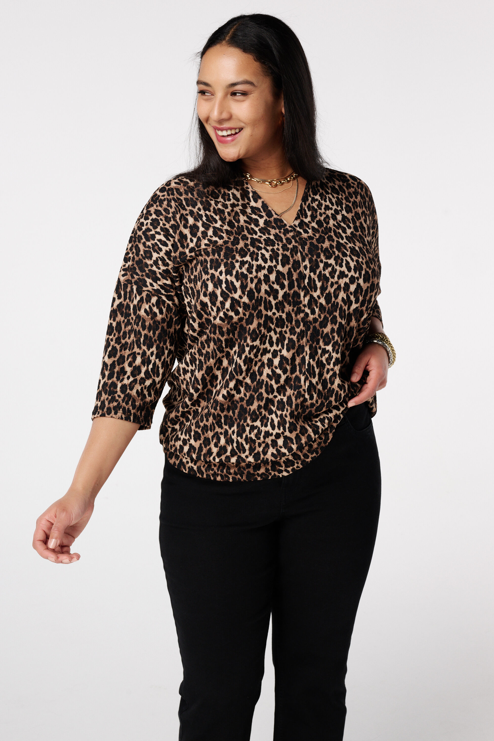 Top &agrave; manches trois-quarts