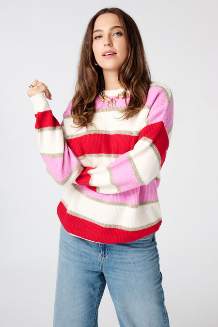 Pull rayé avec lurex Pull rayé avec lurex