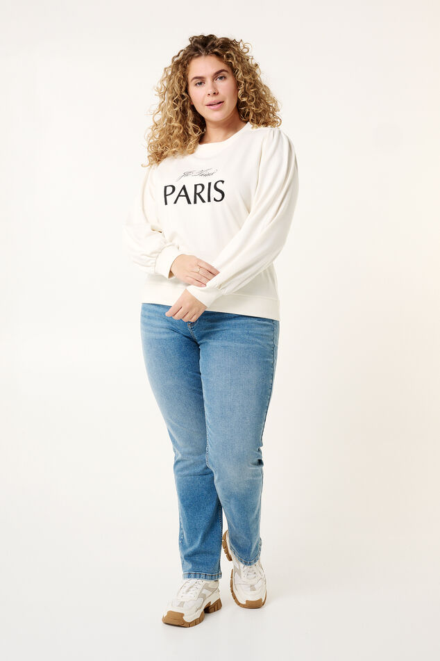Sweater "Paris" mit Knopfdetails auf der Schulter image number 5