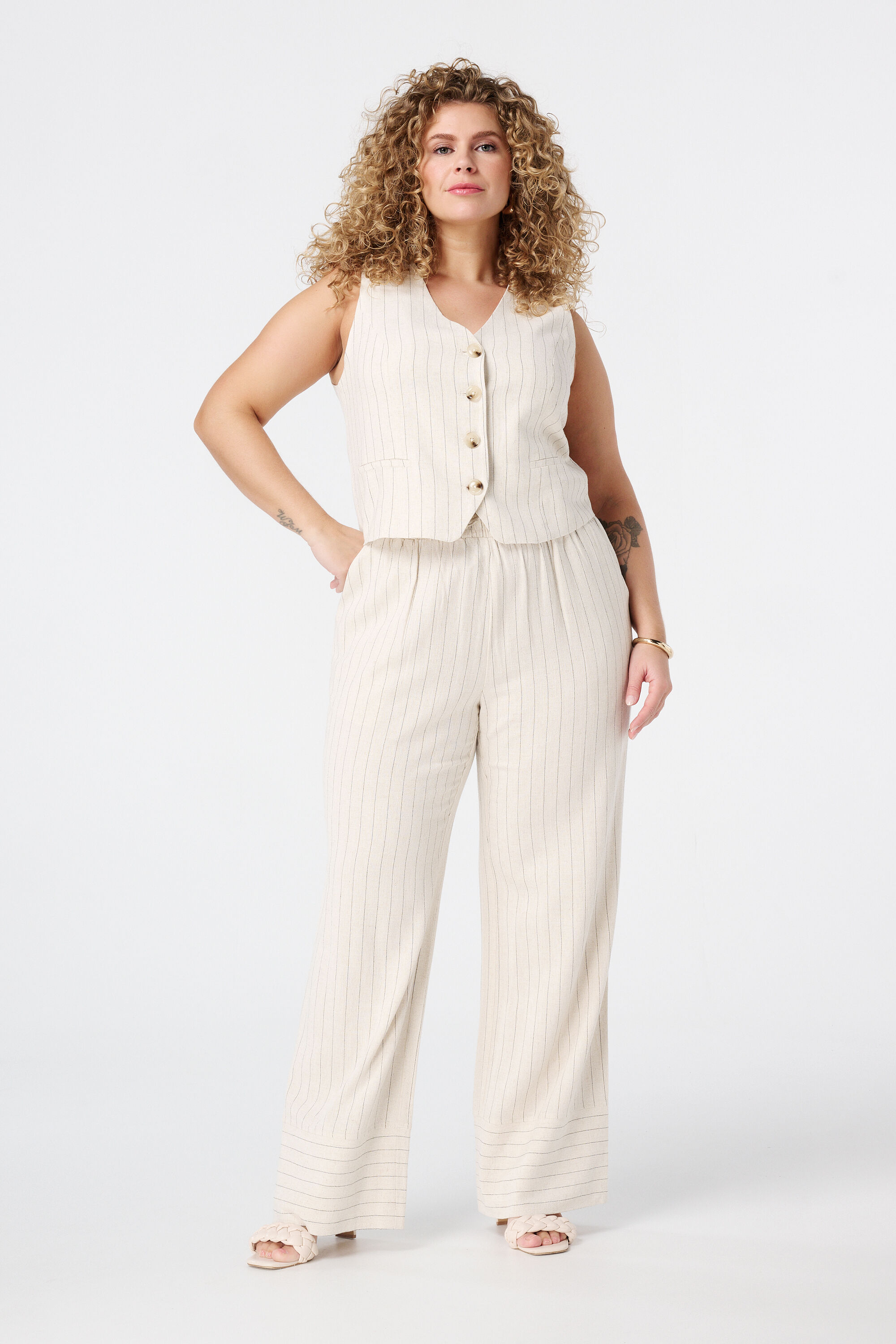 Gilet &agrave; &agrave; rayures image number 5