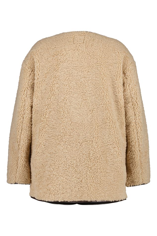 Veste teddy avec détails en cuir image number 2