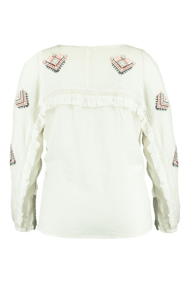 Chemisier avec broderie  image number 2