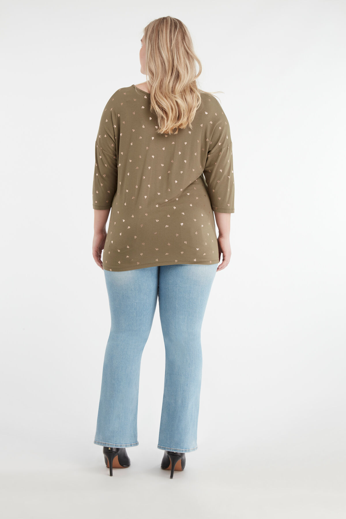 Jean &eacute;vas&eacute; taille haute  image number 3