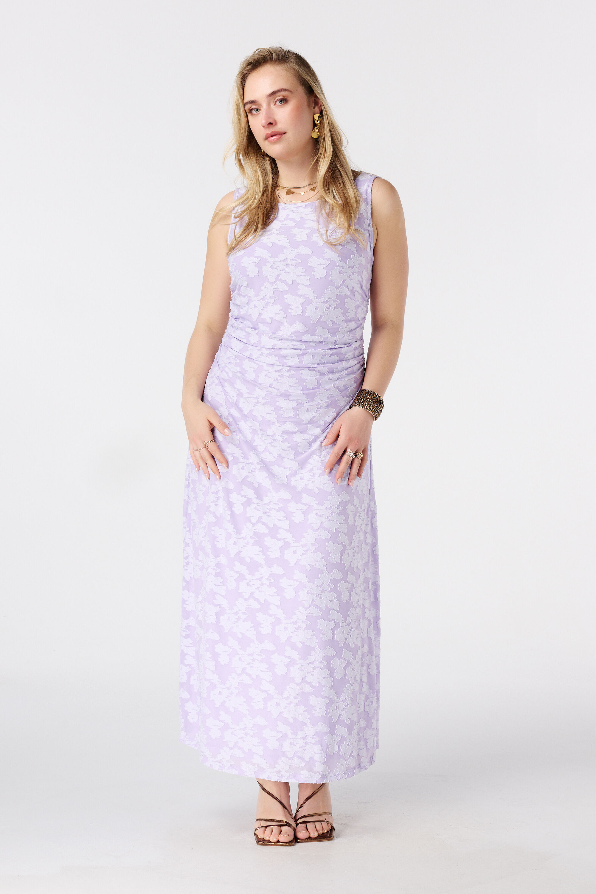 Robe maxi jacquard