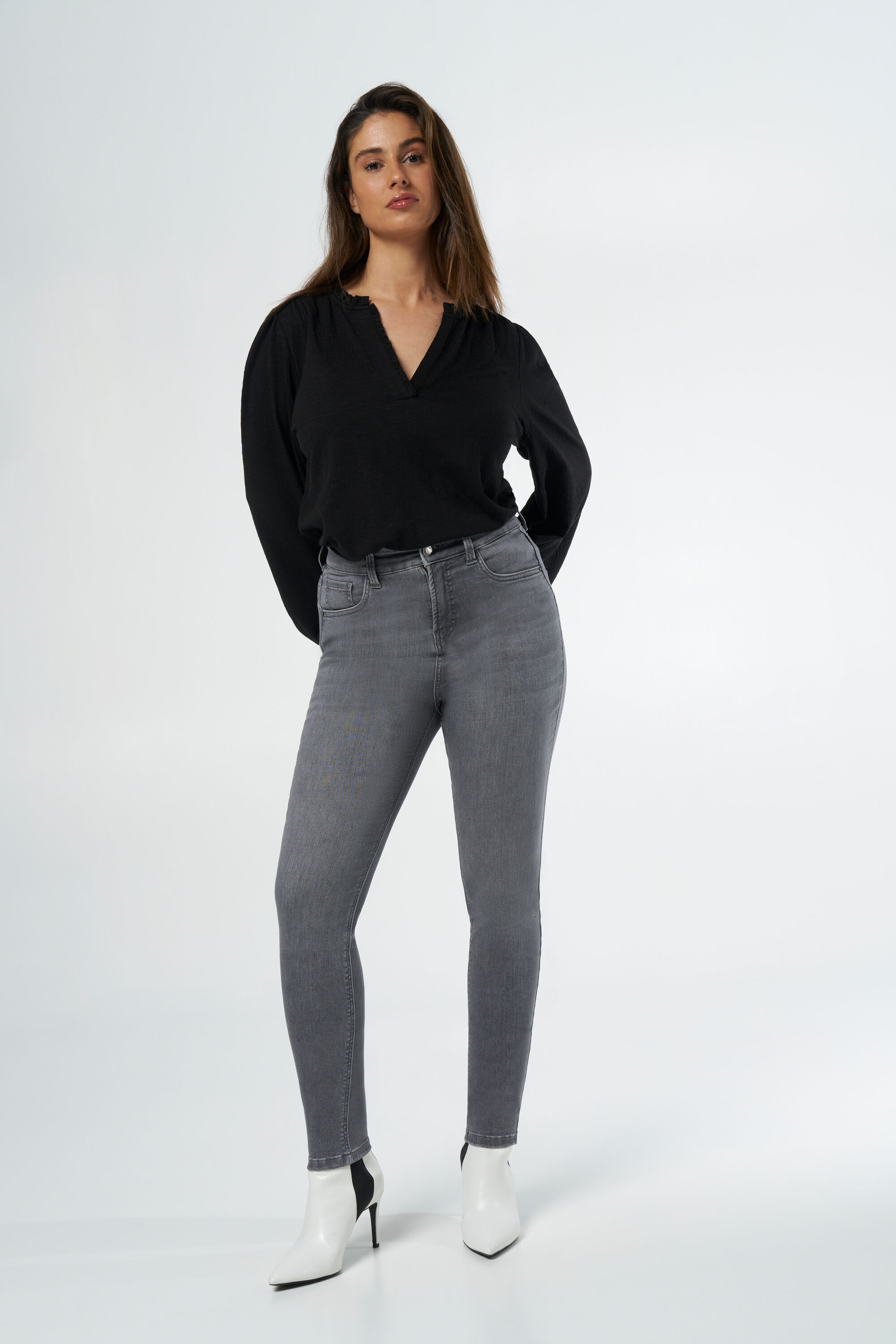 Jean skinny taille haute CHERRY