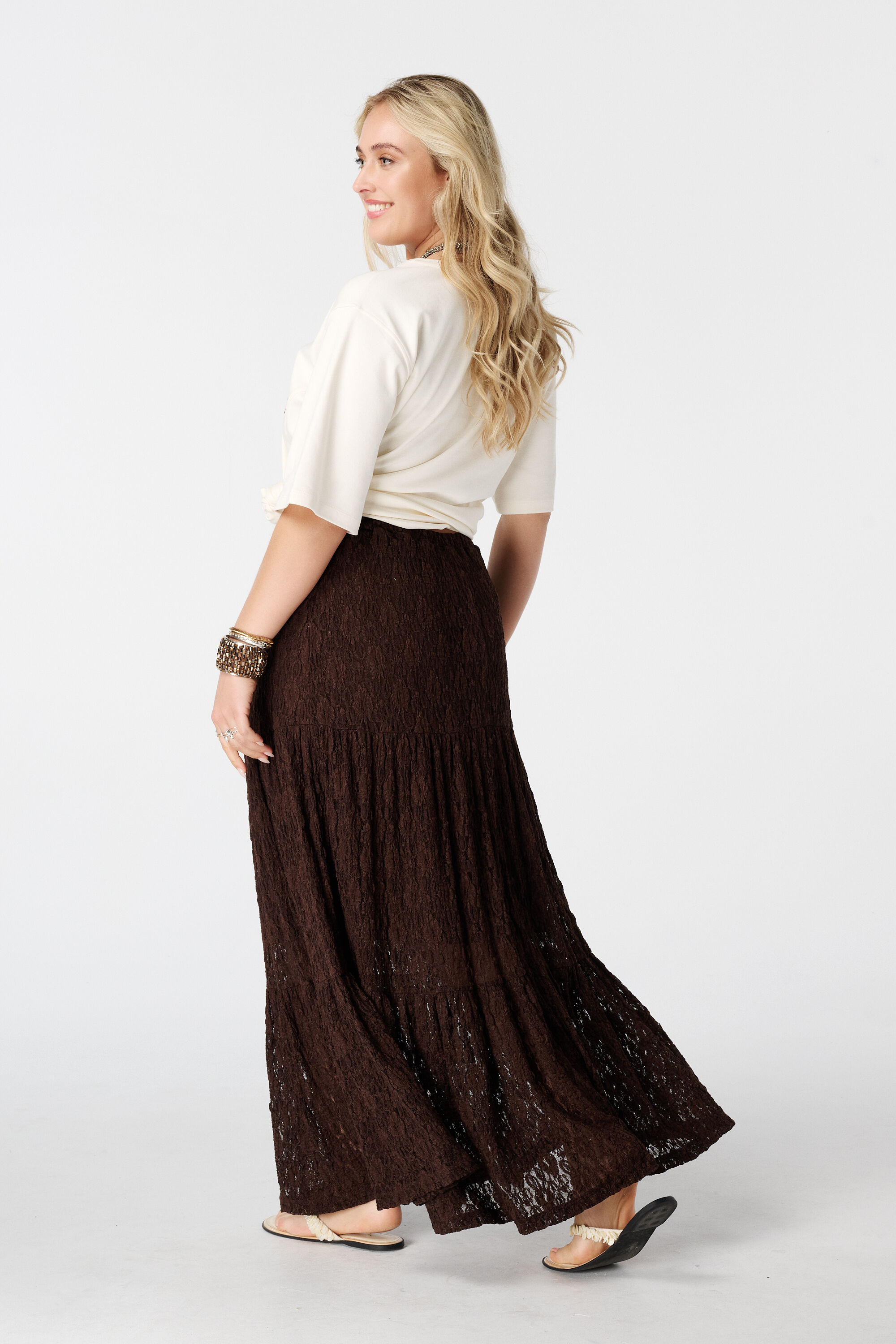 Jupe maxi en dentelle image number 3