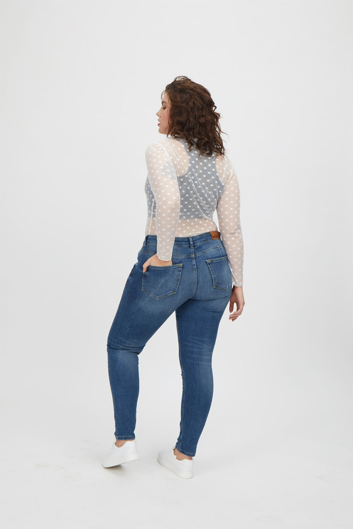 some,... jeans skinny coupe A d&eacute;lav&eacute; image number 4