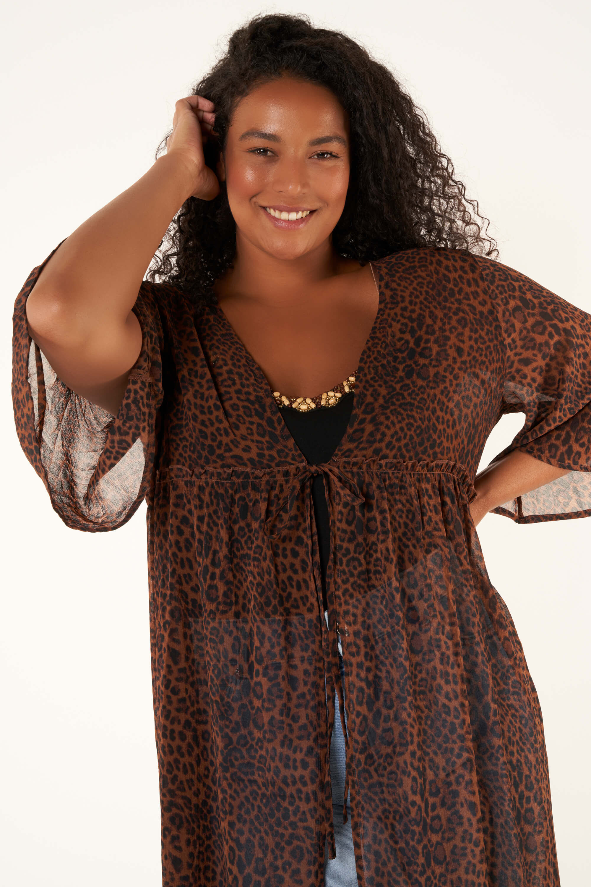 Kimono &agrave; imprim&eacute; image number 5