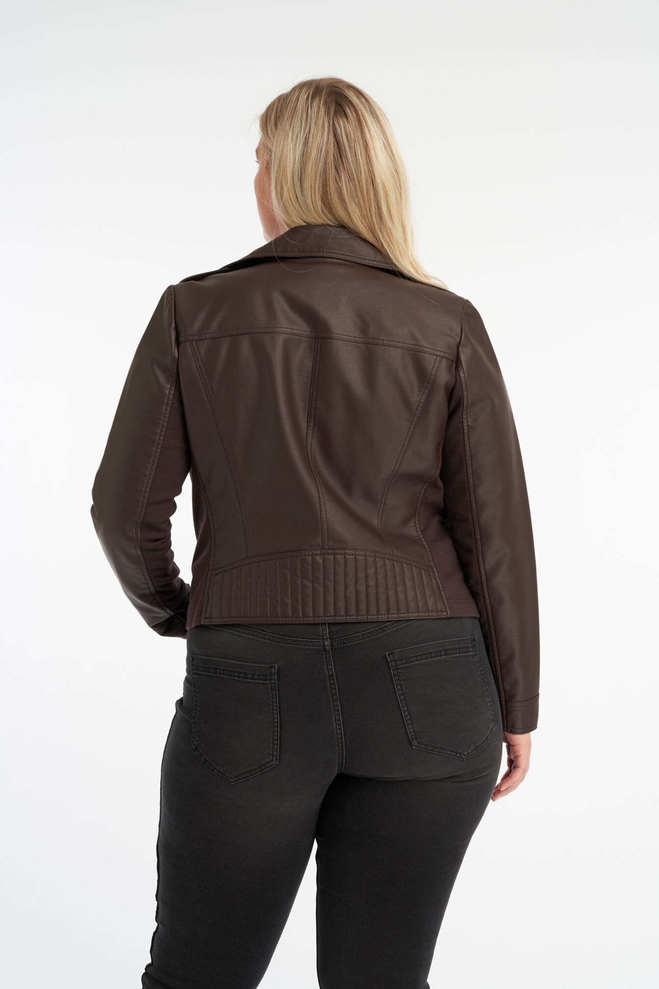 Veste style motard en similicuir image number 3