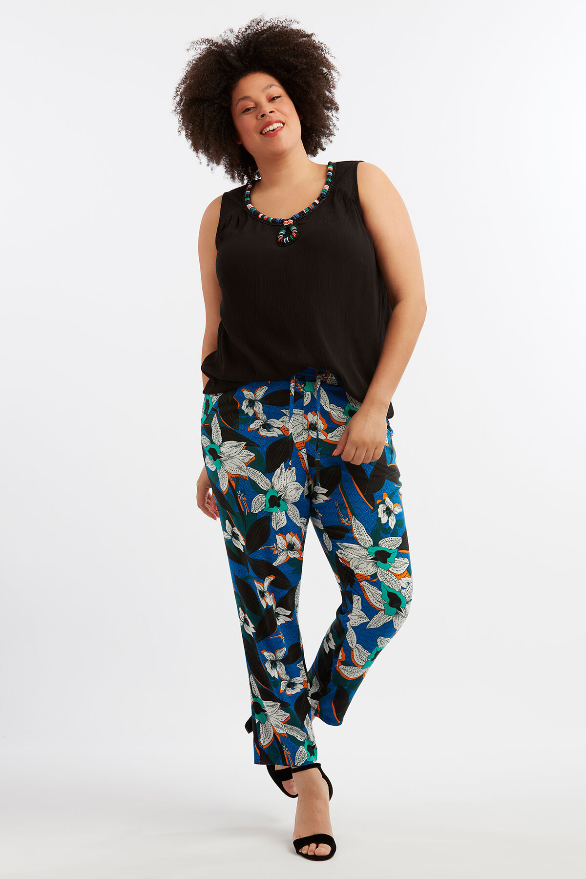 Chemisier au d&eacute;cor perl&eacute; image number 6