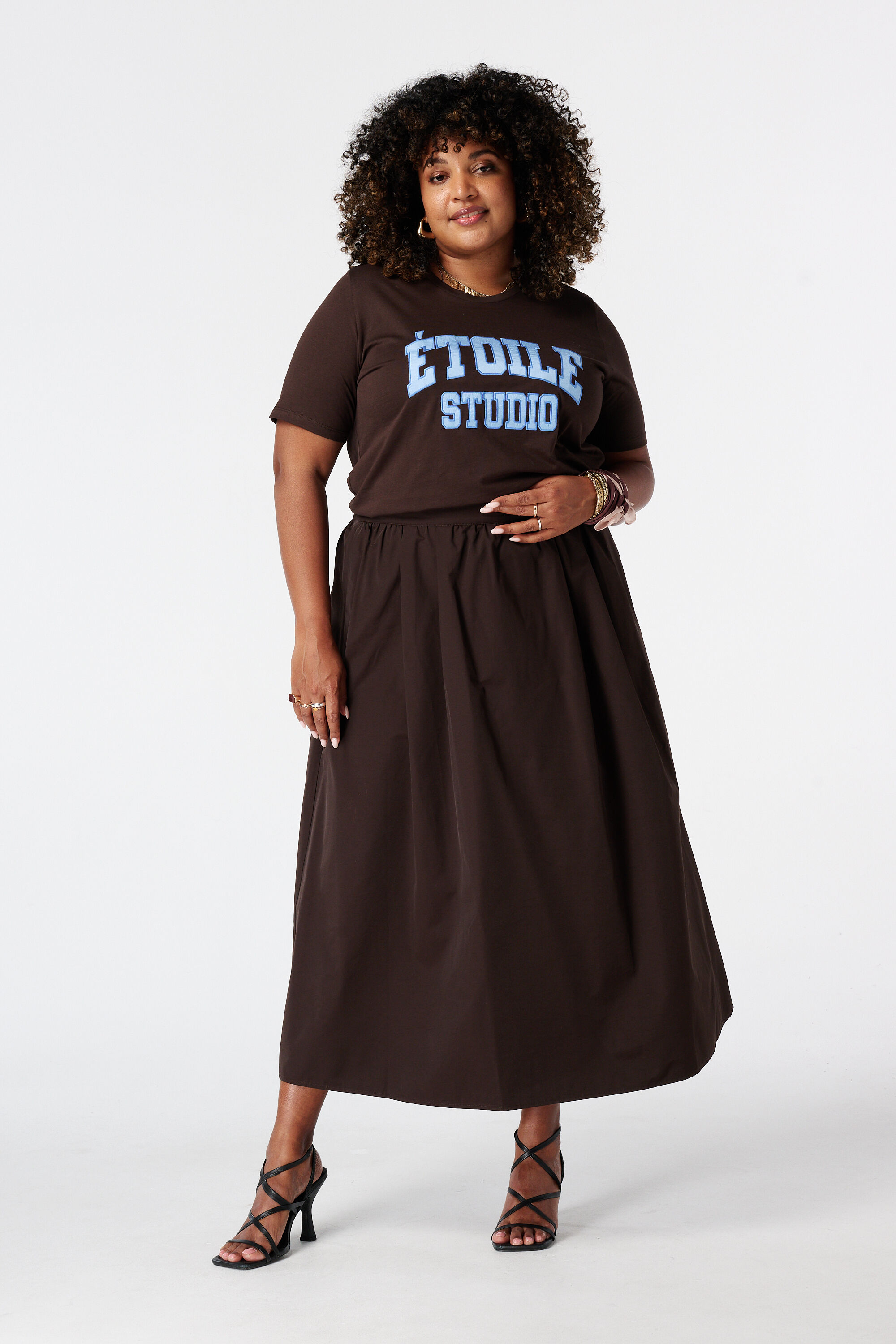 Jupe longue &agrave; taille &eacute;lastique