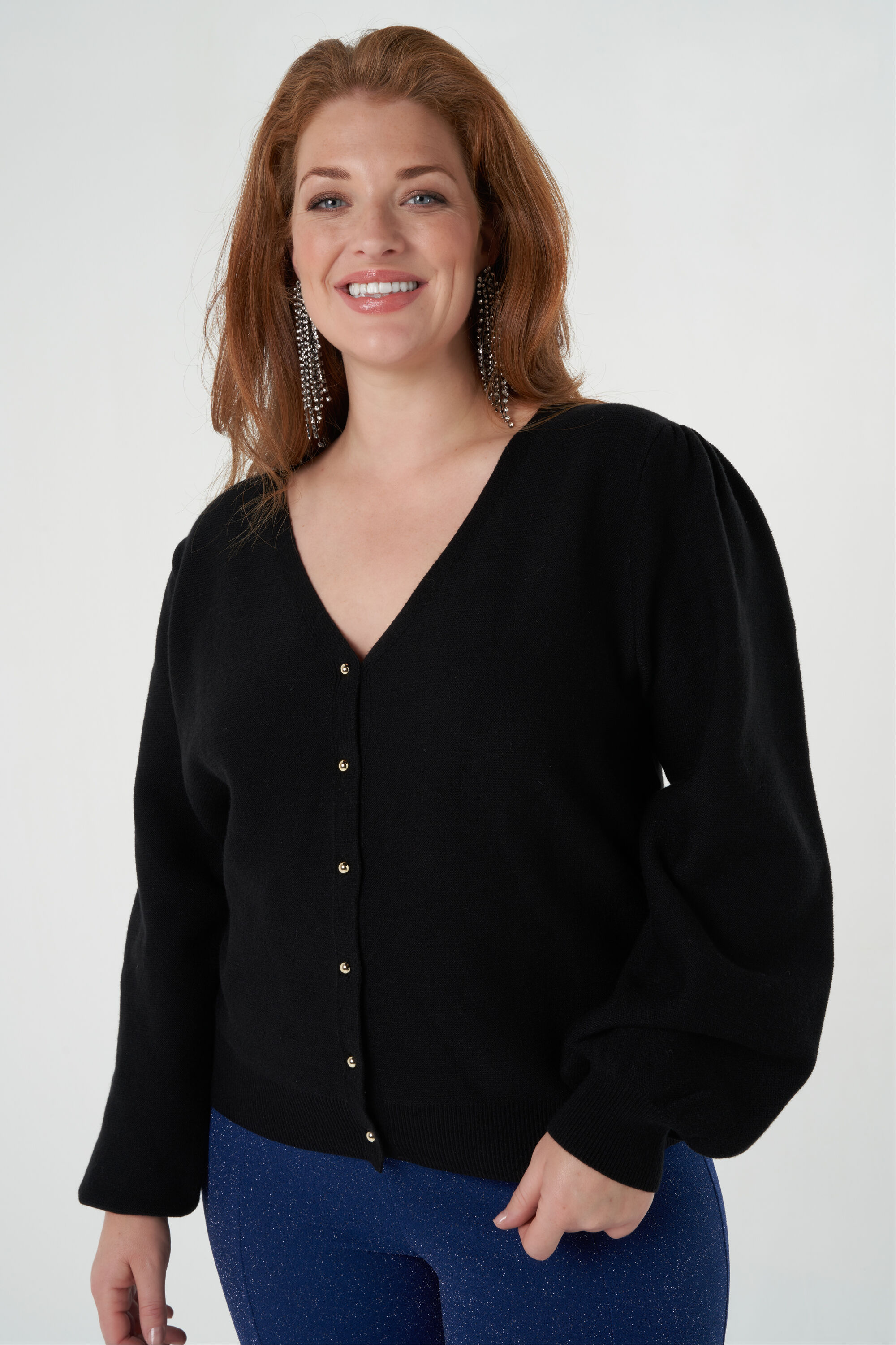 Gilet en maille fine boutonn&eacute; image number 5