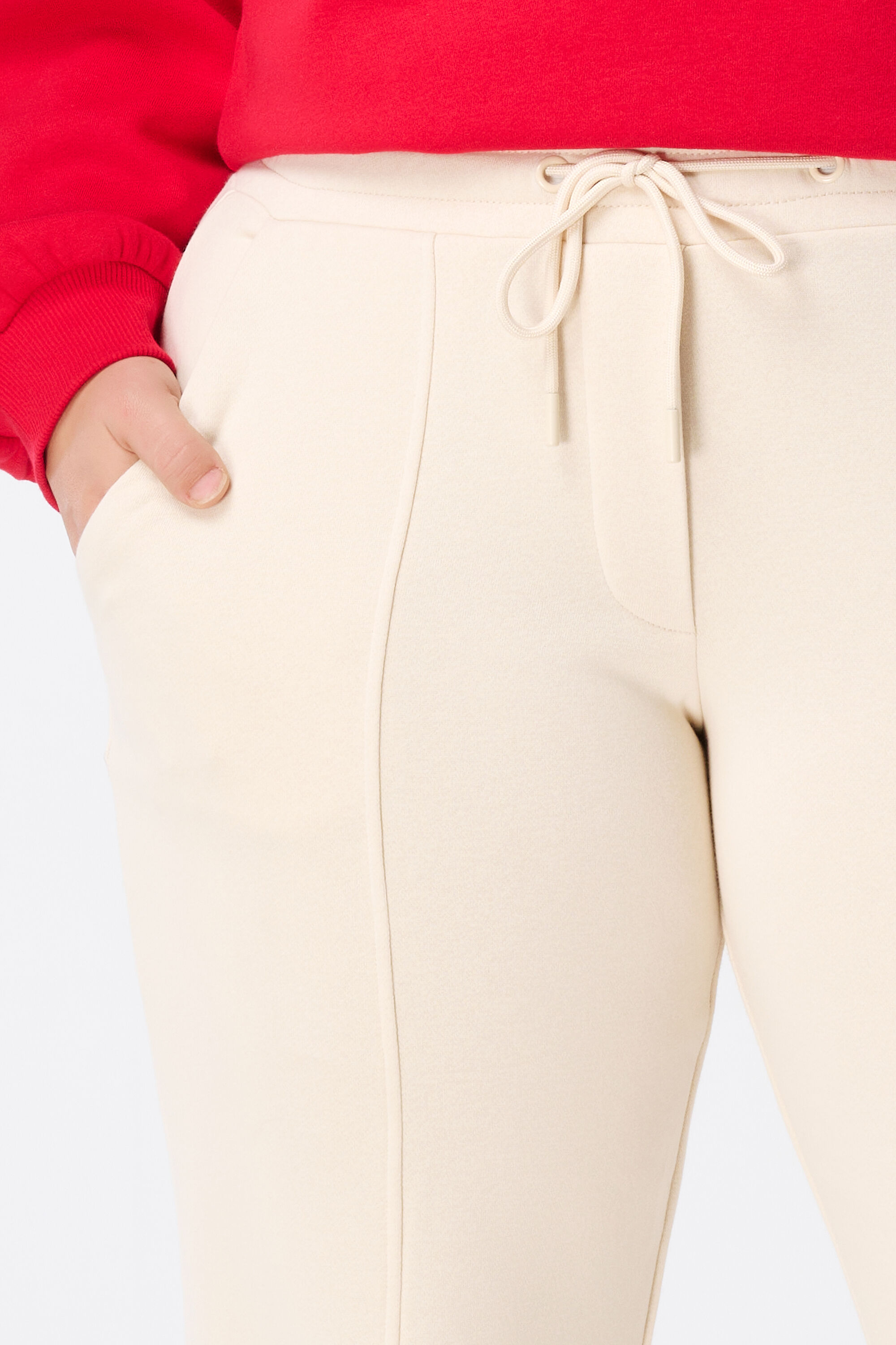 Pantalon de ch&aacute;ndal avec couture d&eacute;corative image number 5