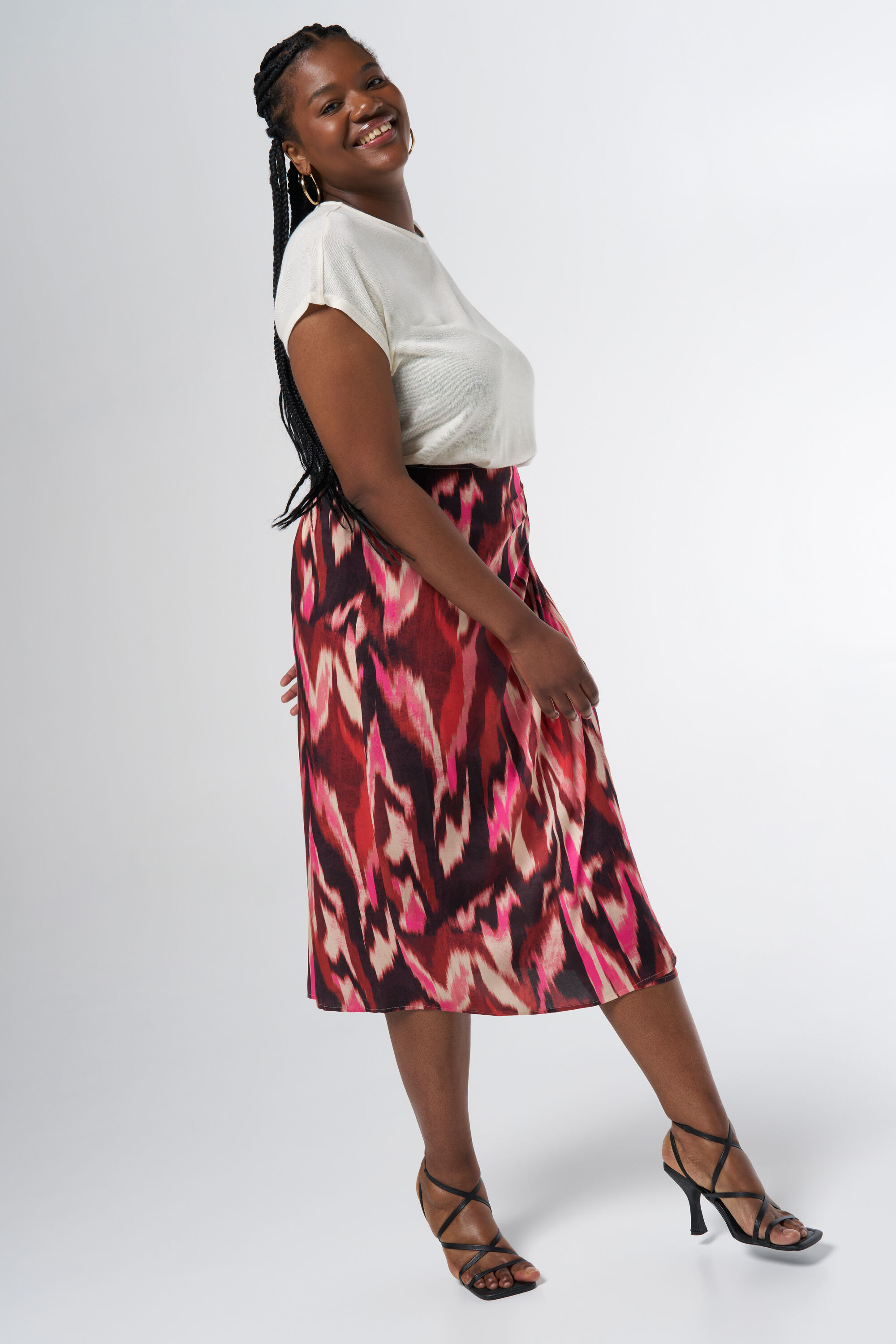 Jupe midi imprim&eacute;e image number 6