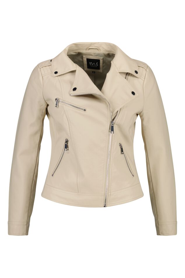 Veste style motard en similicuir image number 1