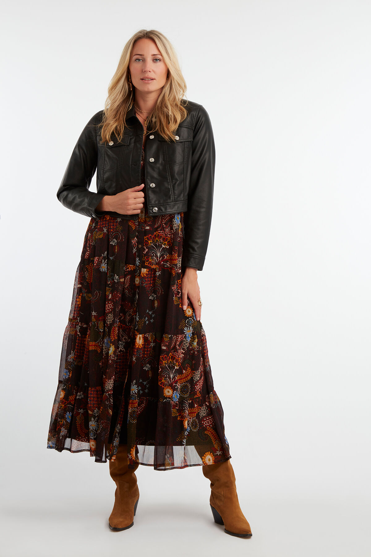 Veste courte en similicuir image number 3