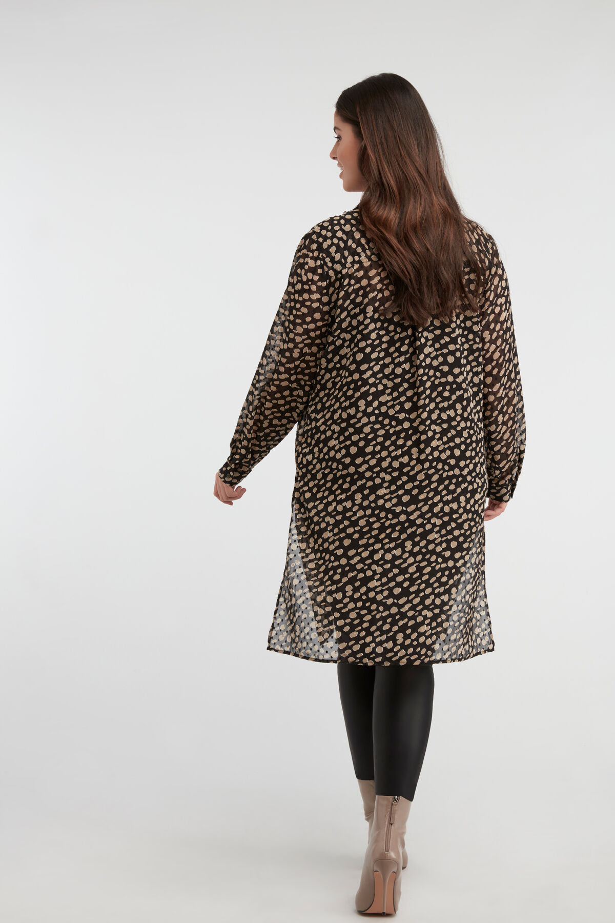 Chemisier long imprim&eacute; image number 4