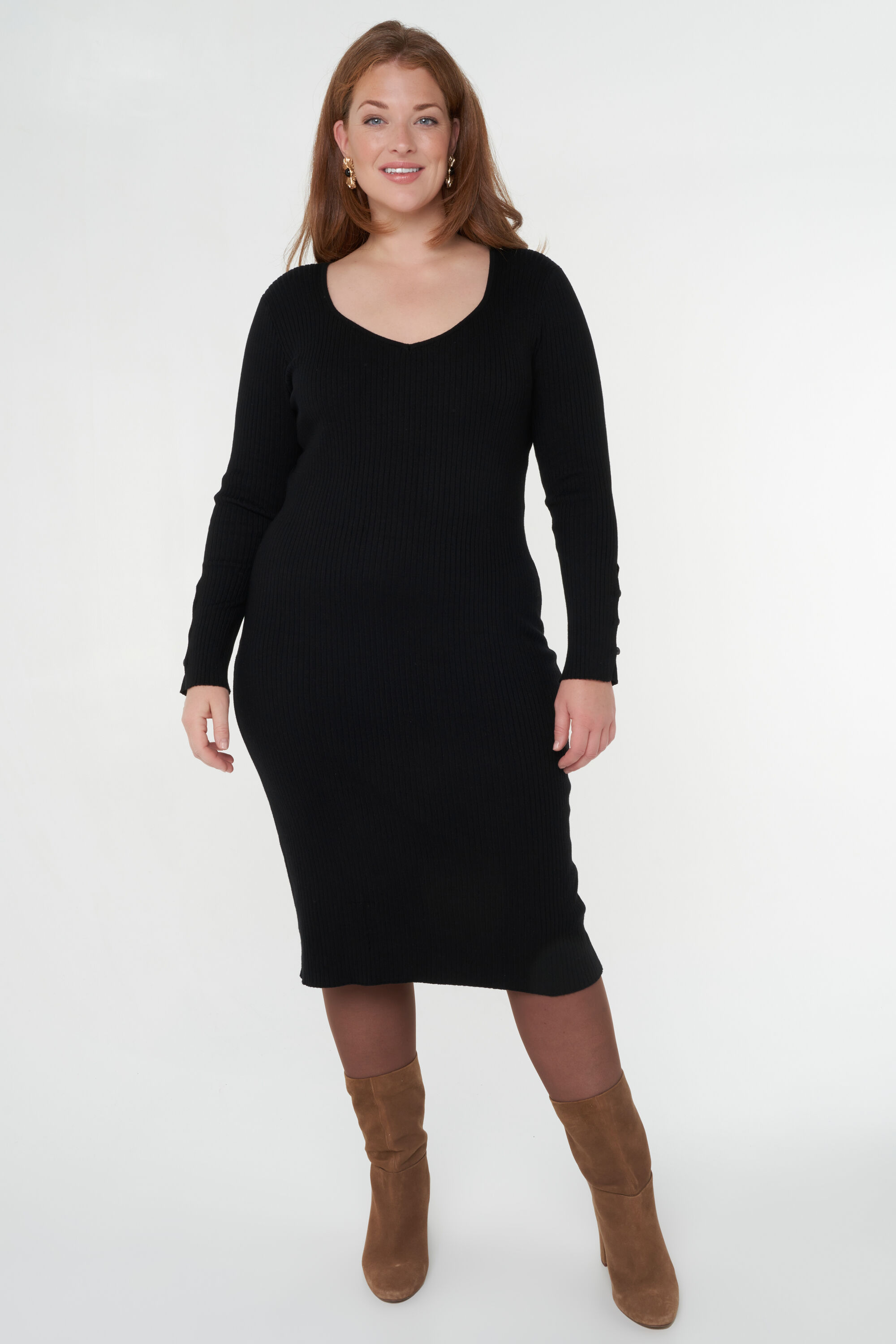 Robe en maille c&ocirc;tel&eacute;e image number 7