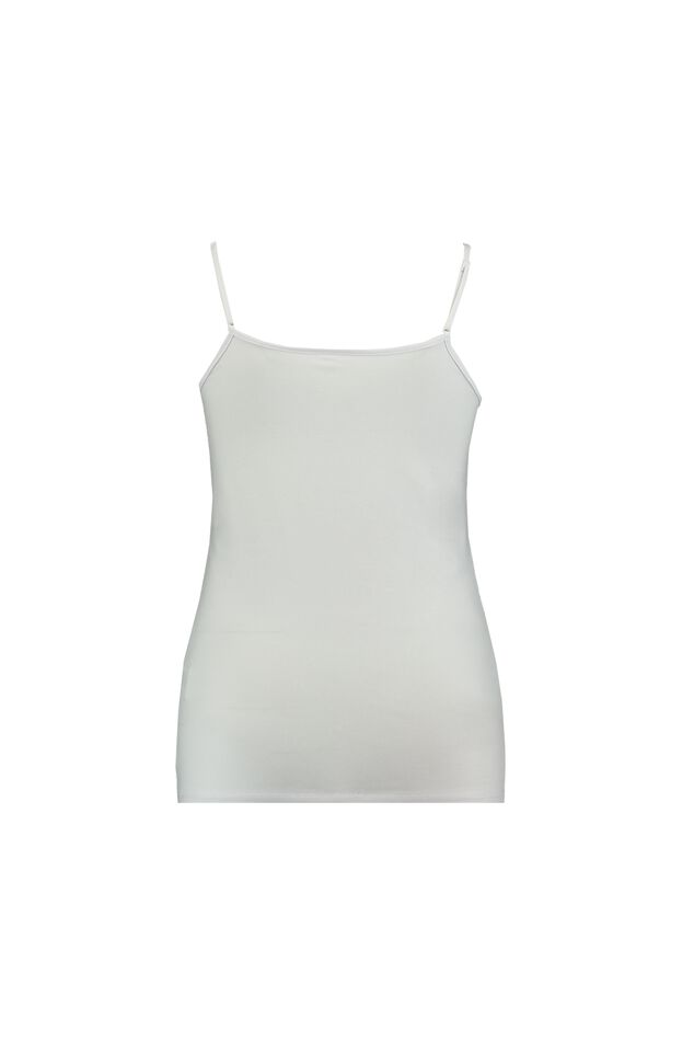 Débardeur en coton avec bretelles spaghetti image number 2
