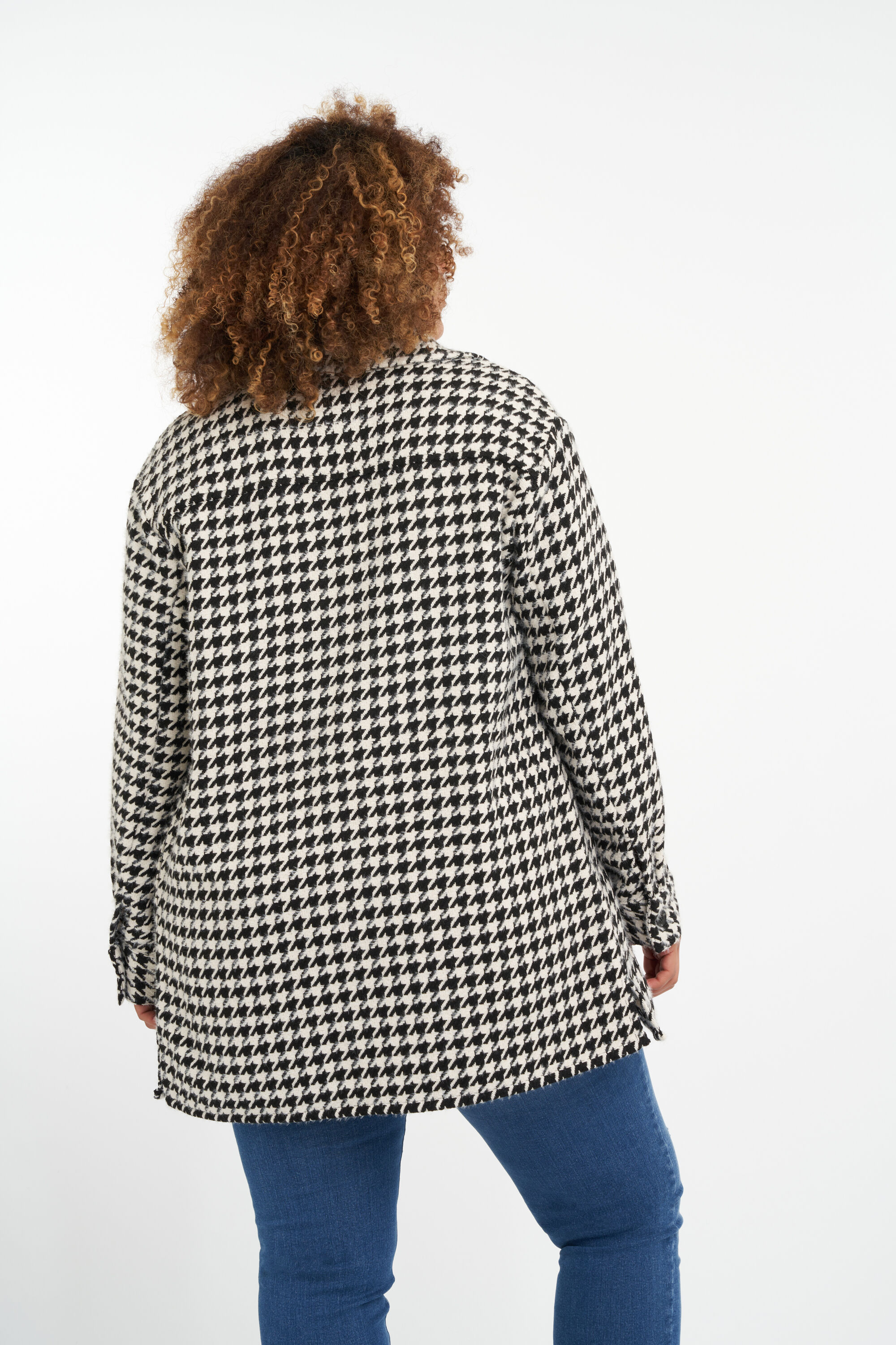 Chemise pied de poule femme online