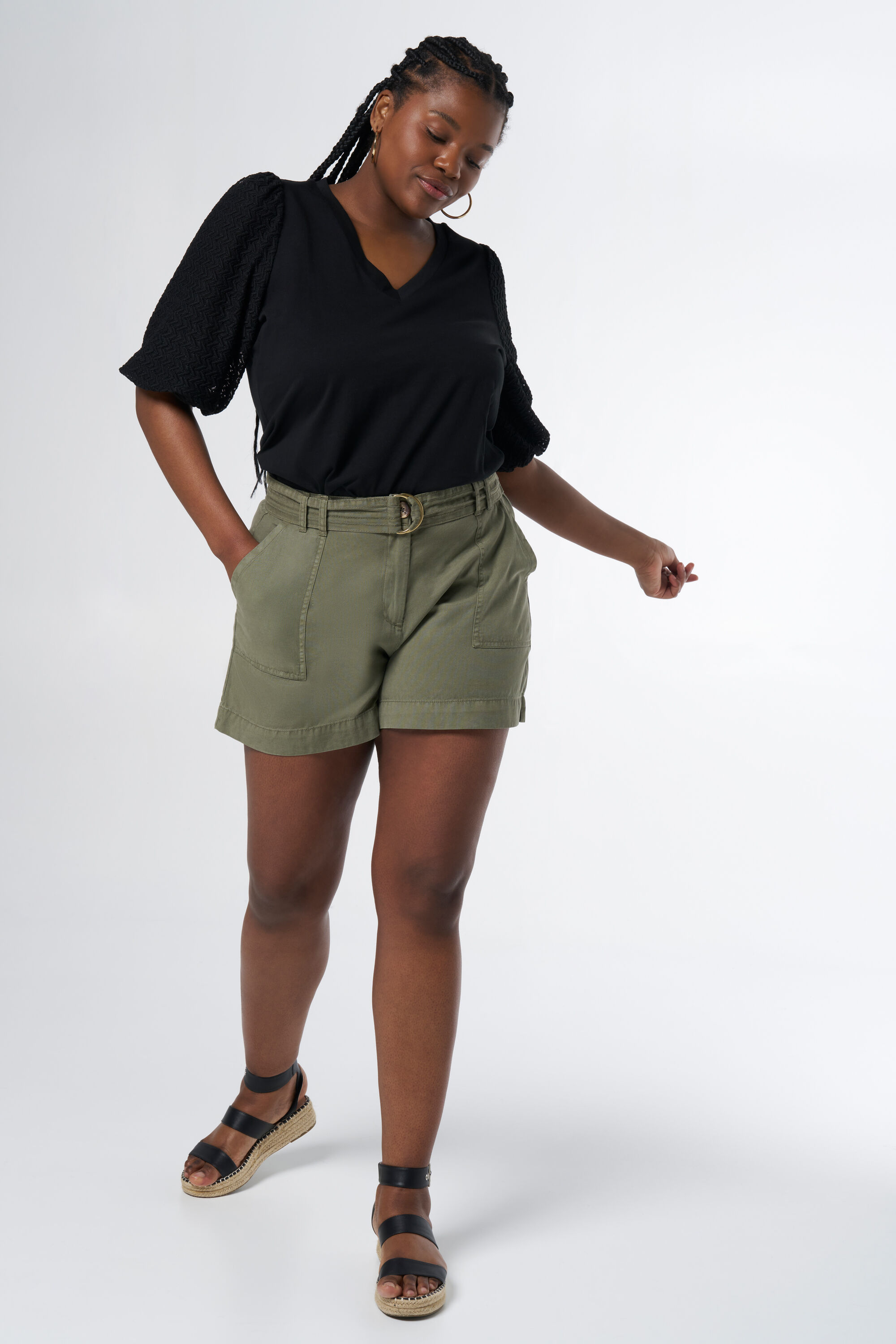 Short ceinture femme online
