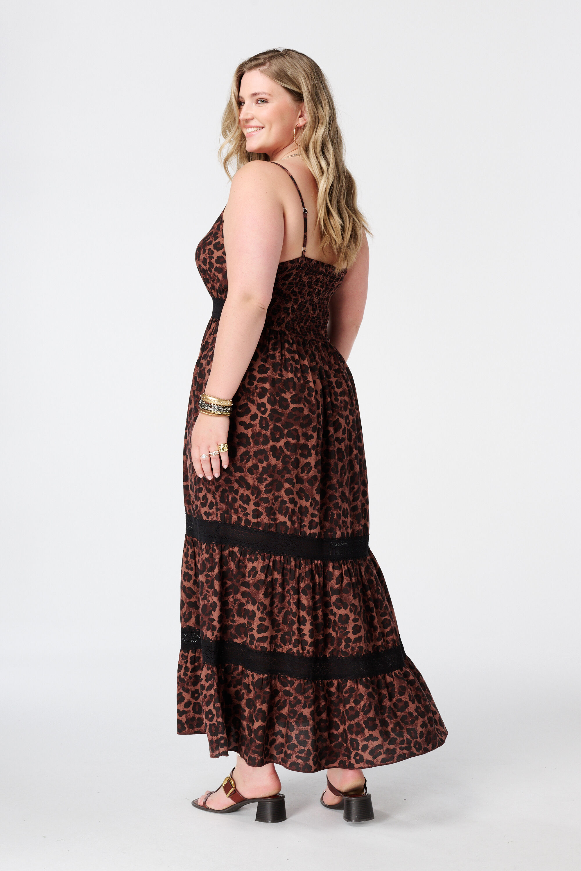 Robe maxi &agrave; imprim&eacute; image number 3
