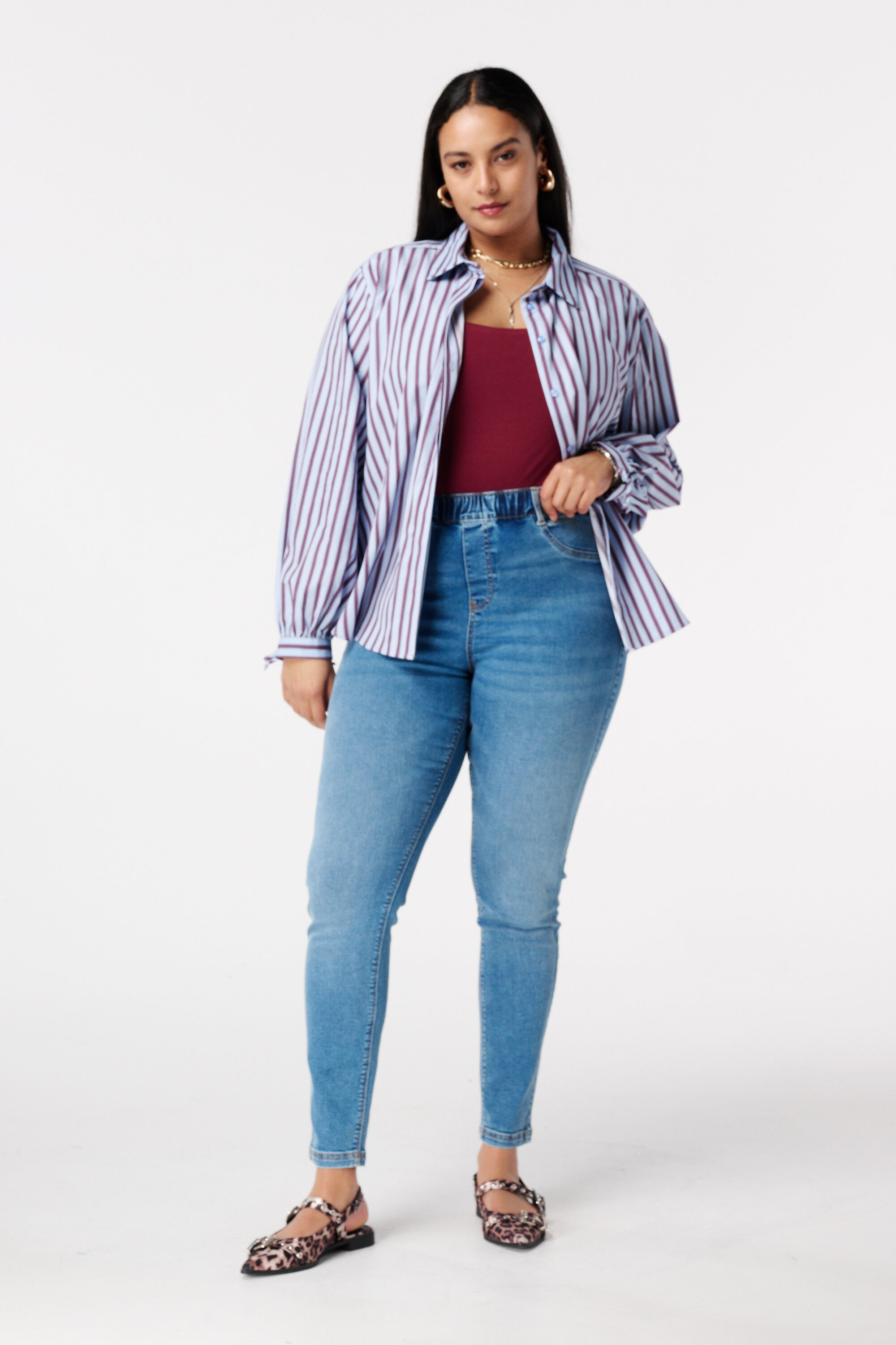 Tregging aspect denim