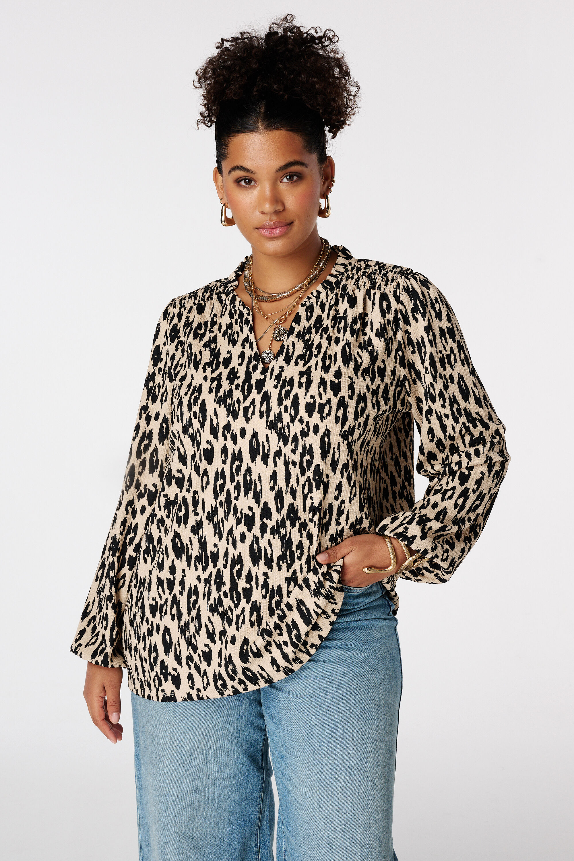 Top &agrave; volants