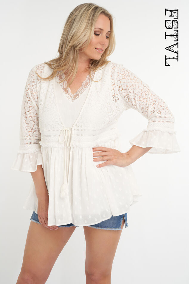 Chemisier en dentelle image number 0