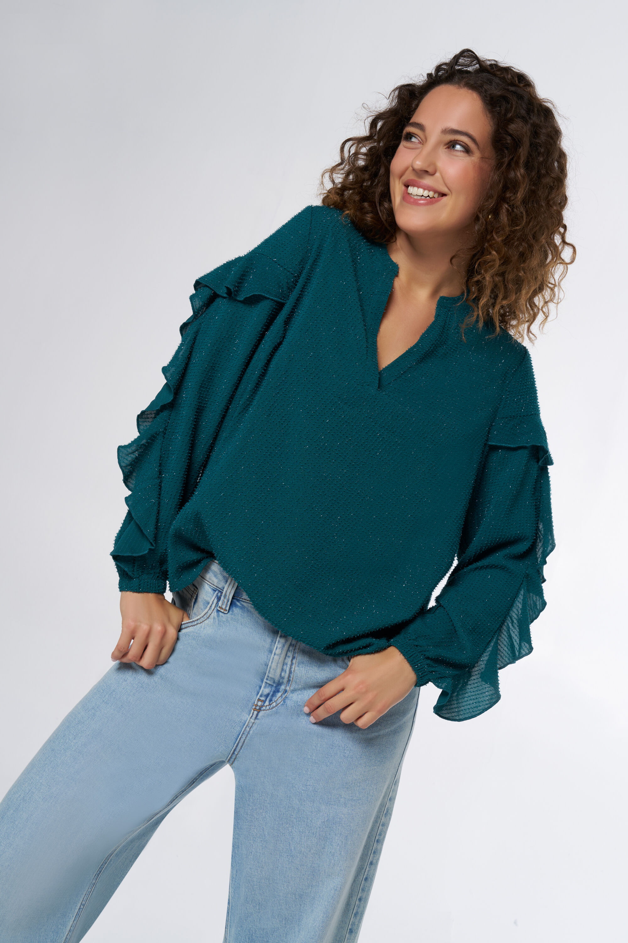 Chemisier &agrave; volants image number 5