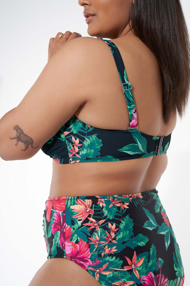 Haut de bikini bandeau avec imprimé  image number 3