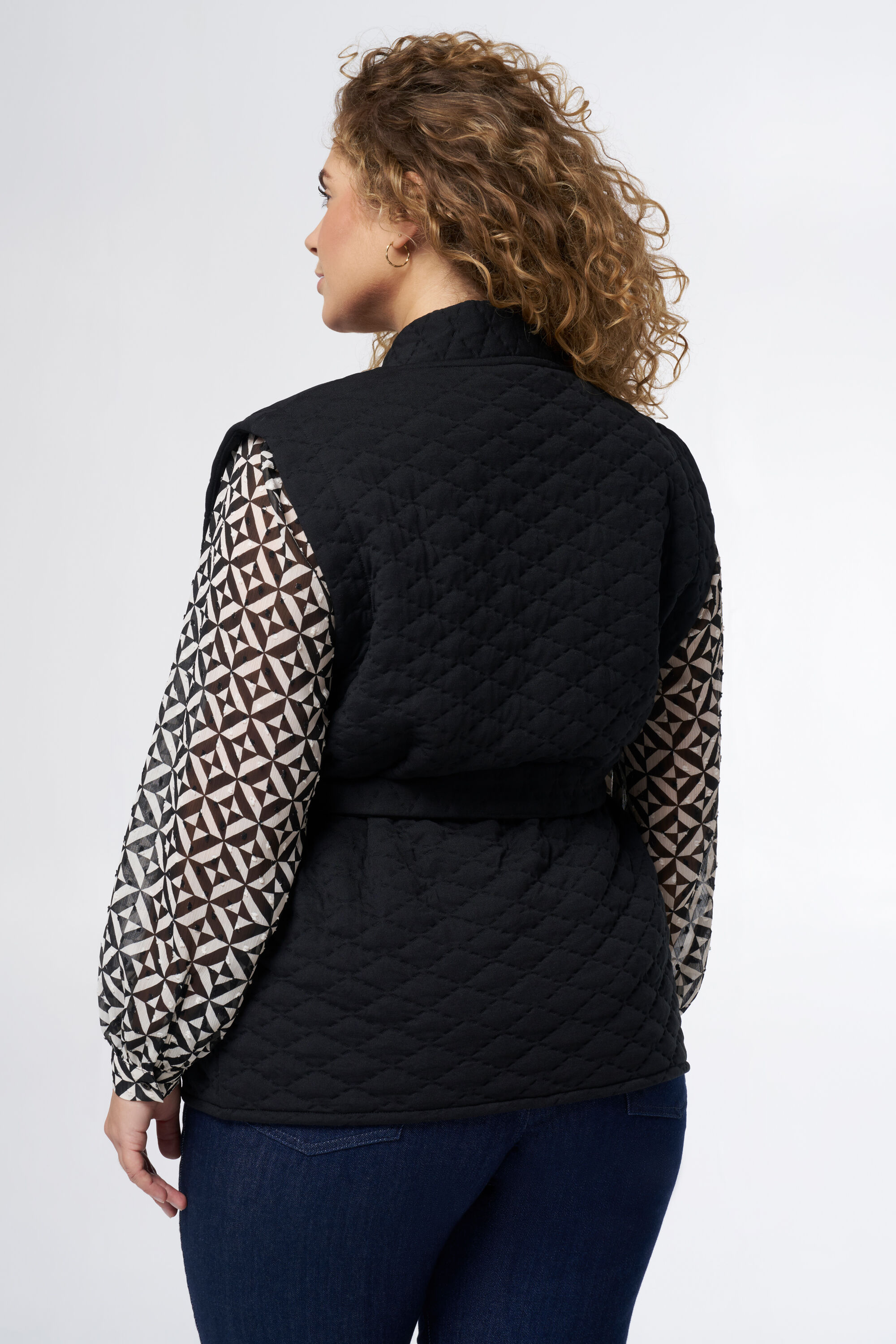 Gilet ample avec ceinture image number 3