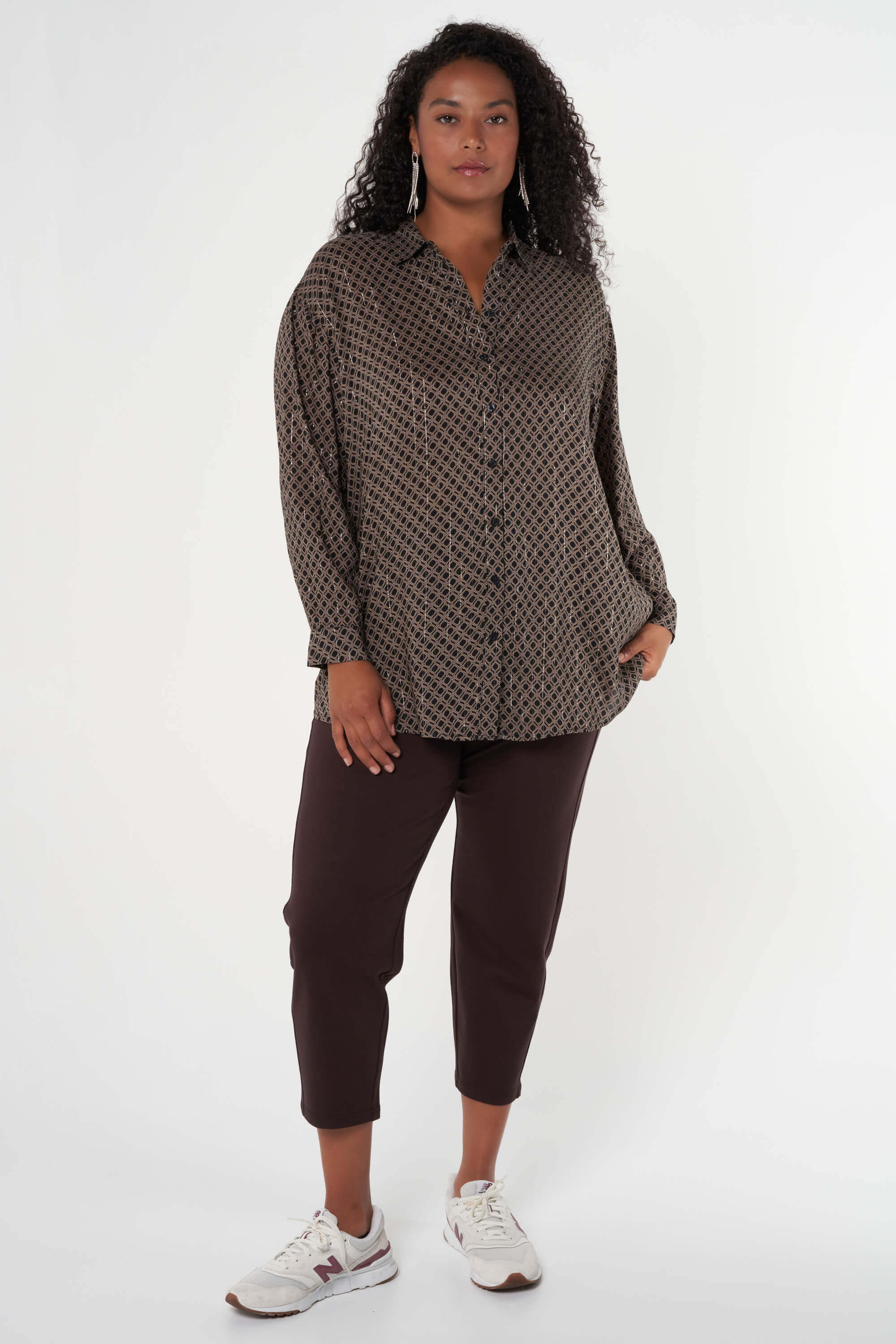 Chemise d&eacute;contract&eacute;e &agrave; imprim&eacute; image number 7