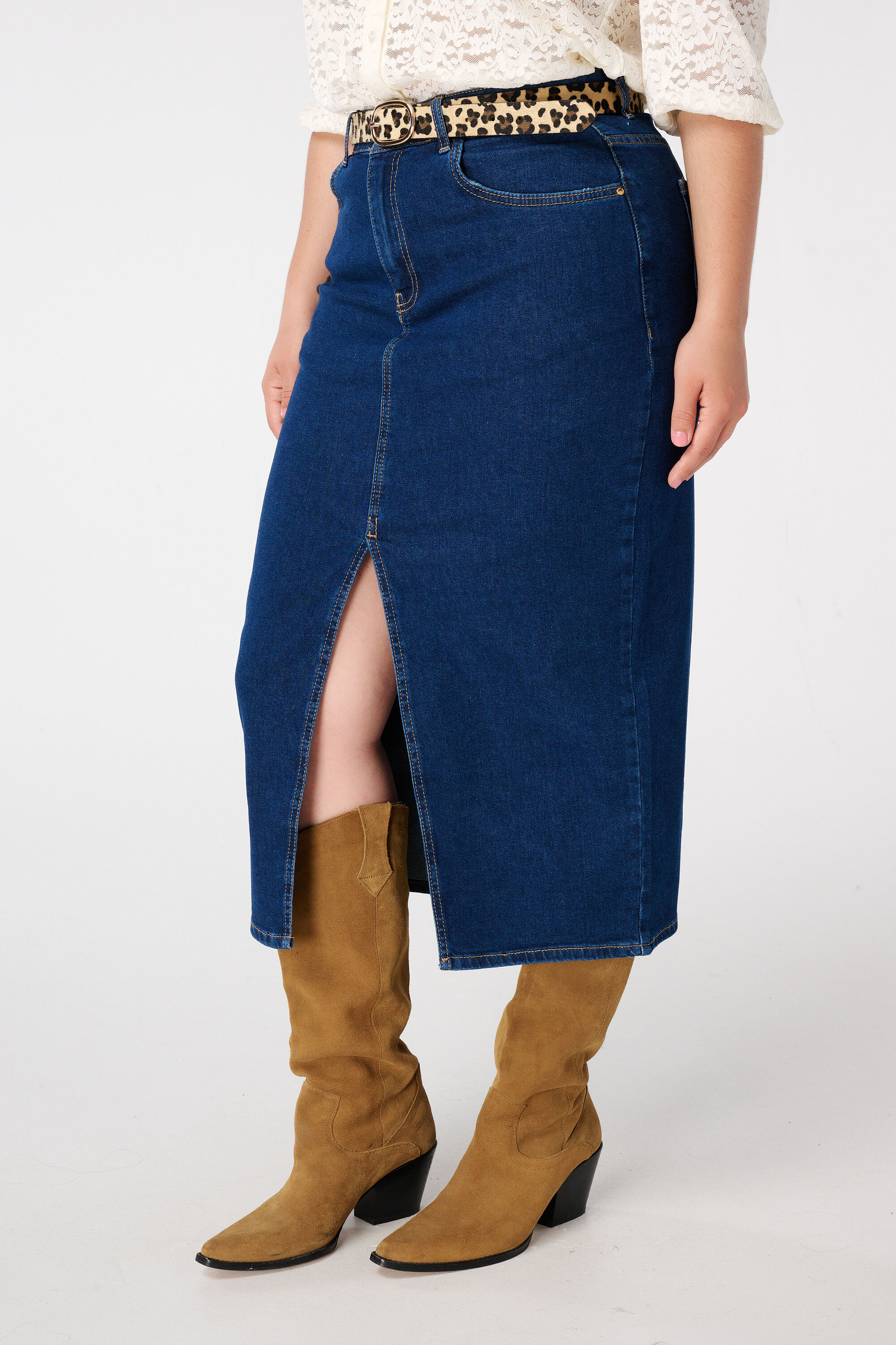 Jupe midi denim image number 5