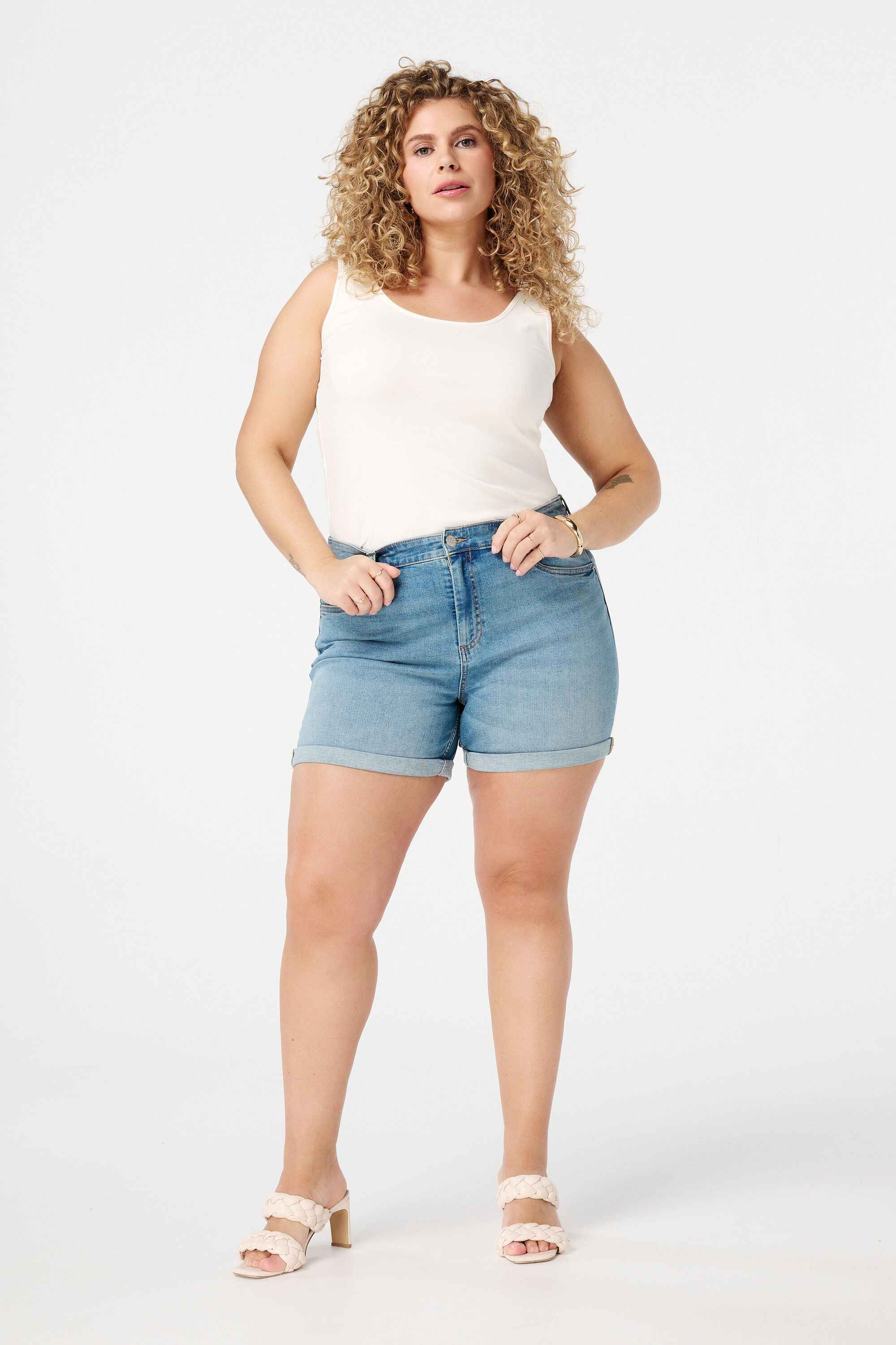 Lot de 2 maillots de corps extra longs en coton image number 5