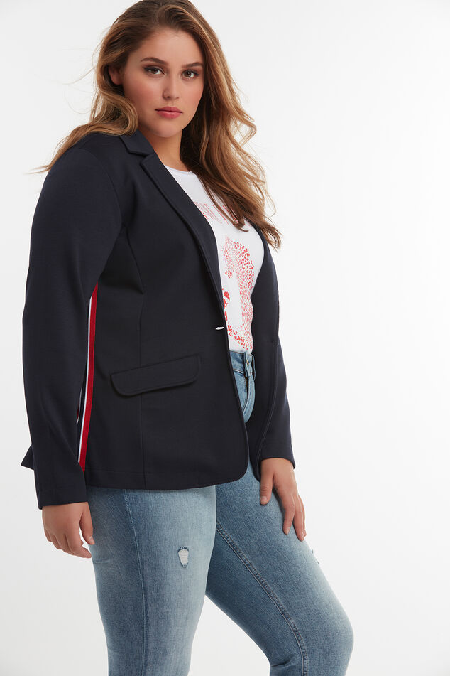 Veste blazer avec détails rayés image number 0
