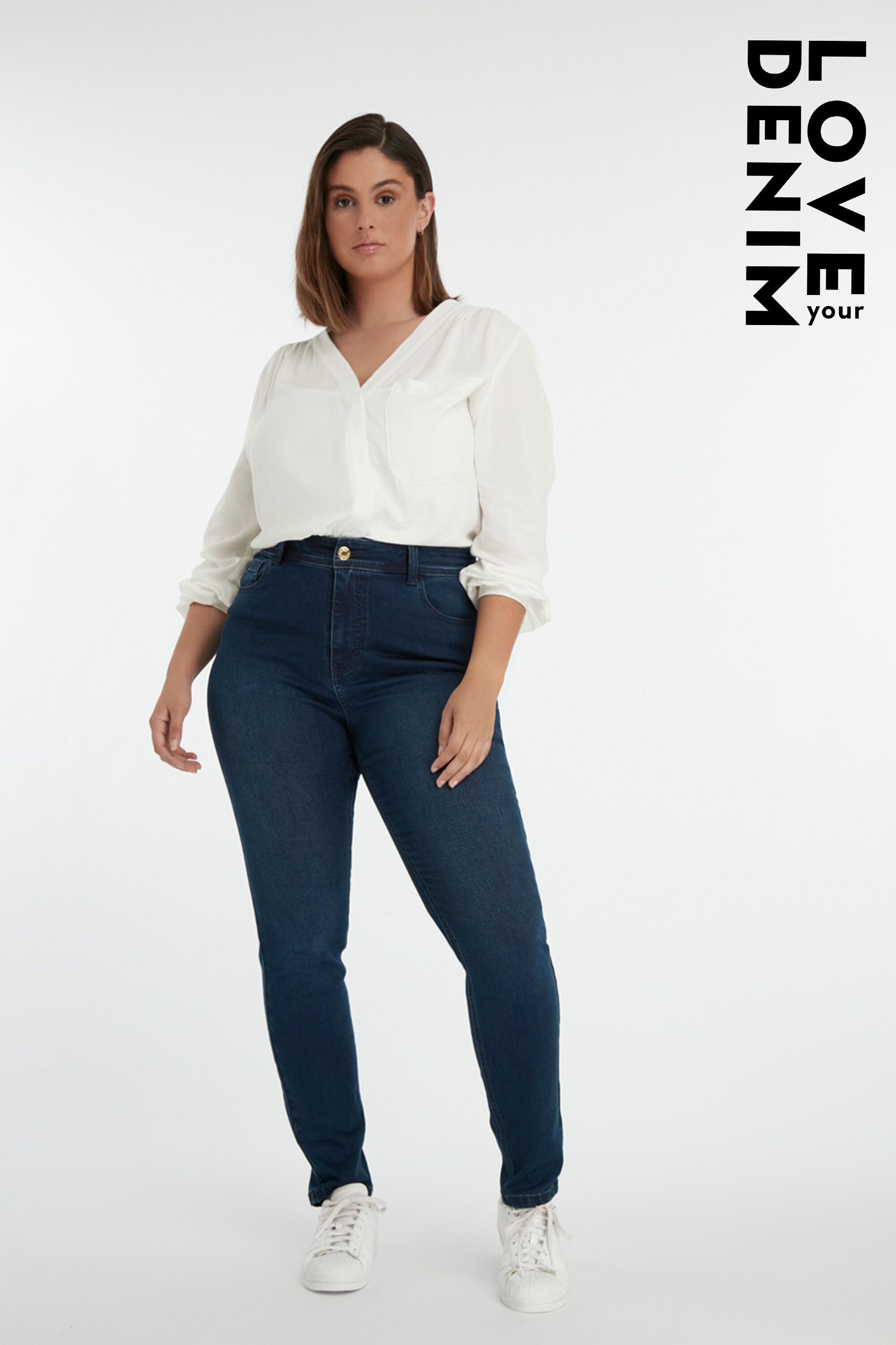 Femmes Jean skinny taille haute CHERRY MS Mode