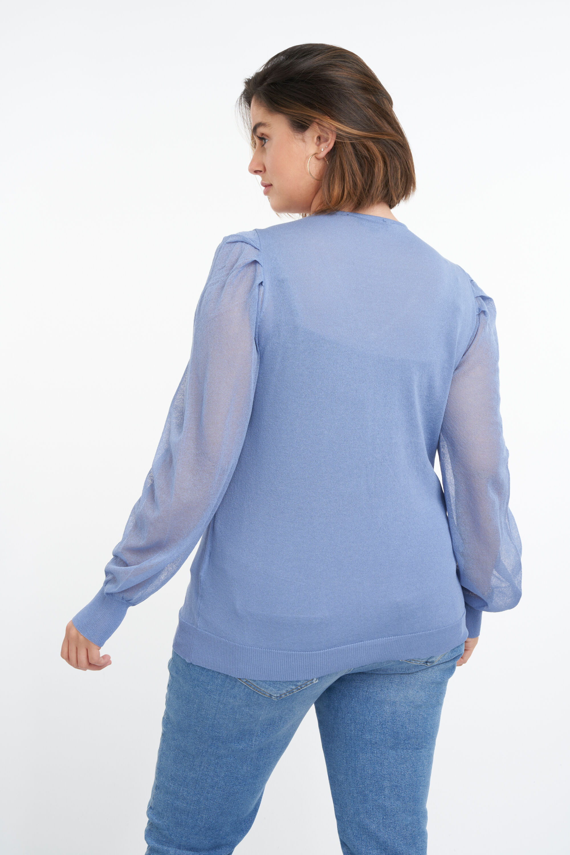 Pull aux manches transparentes  image number 3