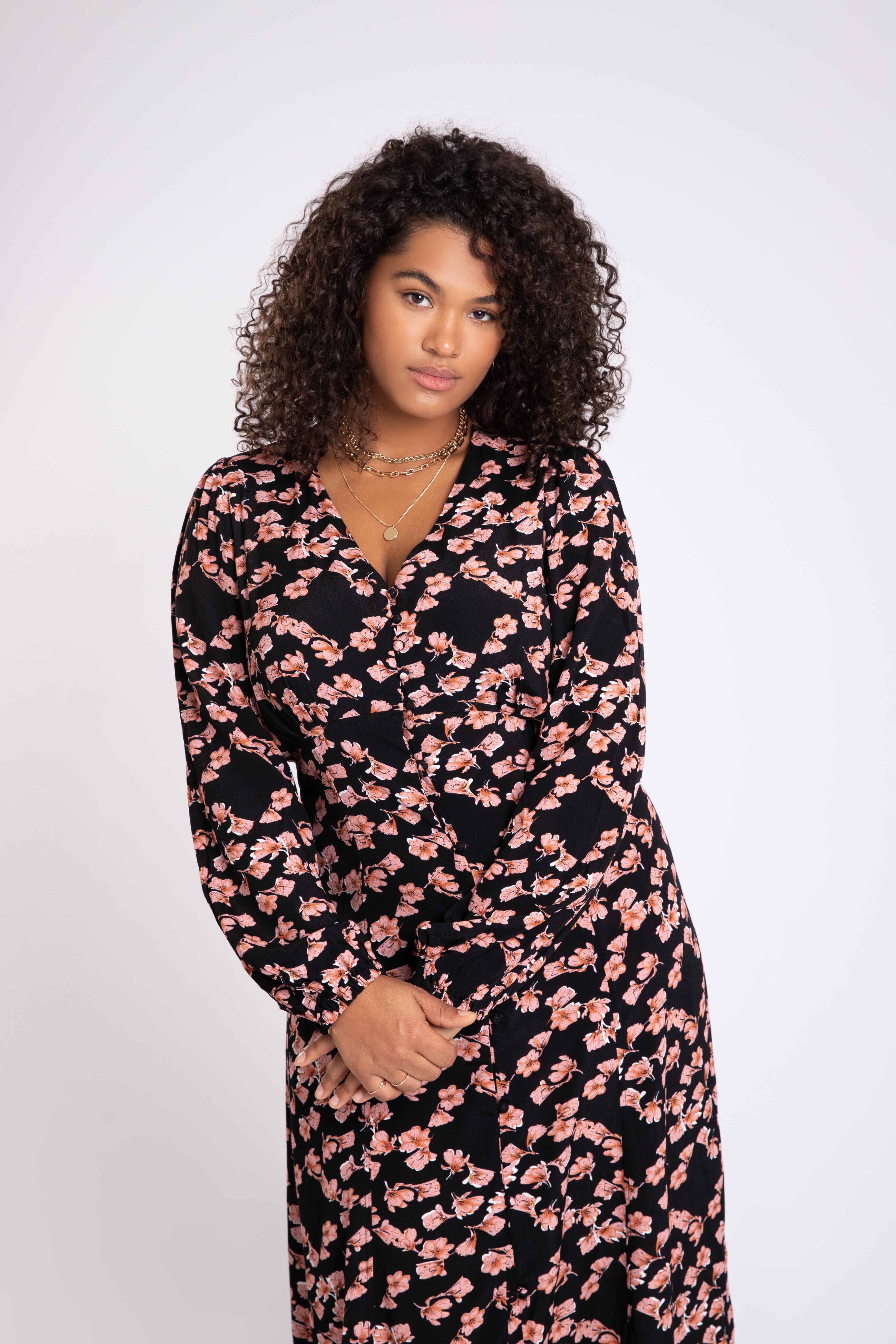 Robe midi &agrave; imprim&eacute;  image number 5