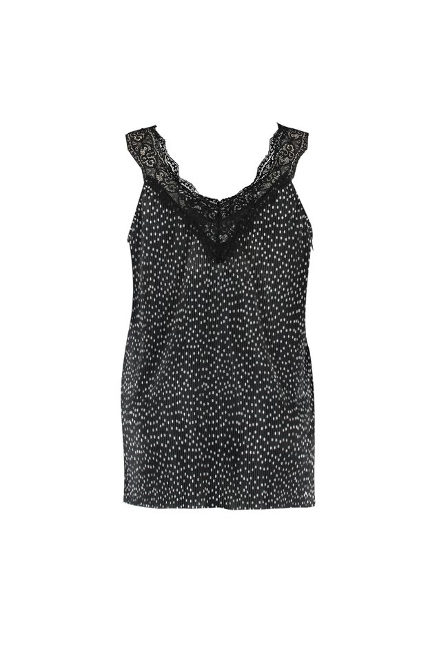 Haut plissé avec pois et dentelle image number 2