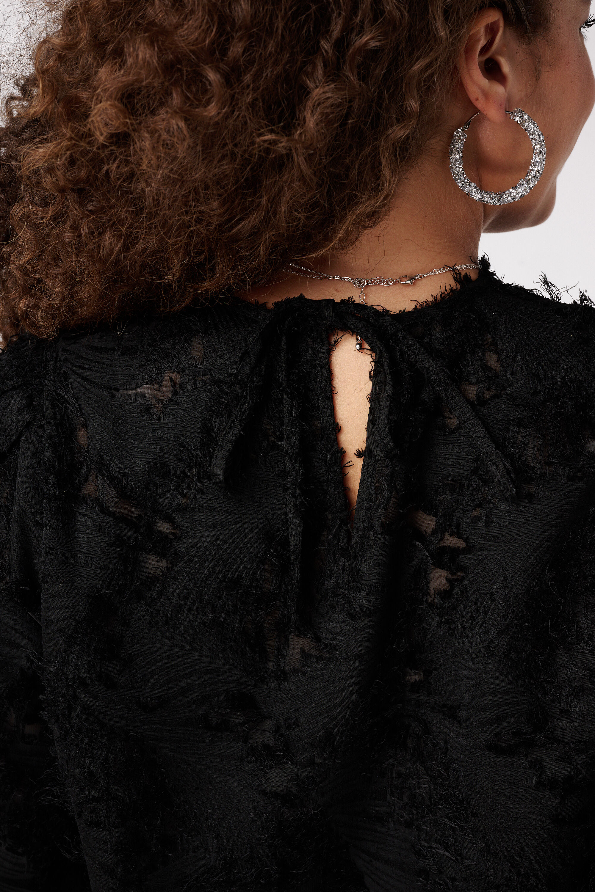 Chemisier &agrave; manches courtes bouffantes image number 6