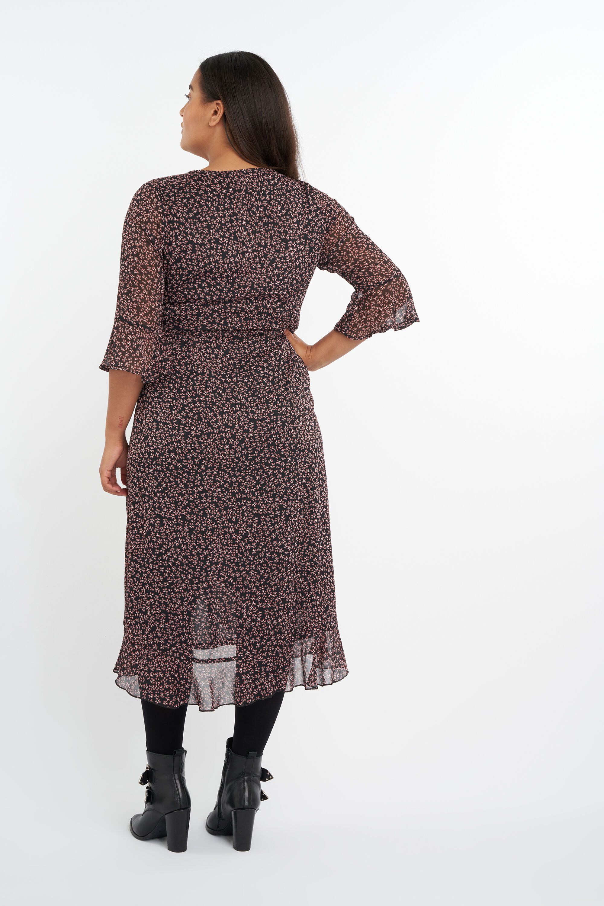 Robe portefeuille &agrave; imprim&eacute; image number 4