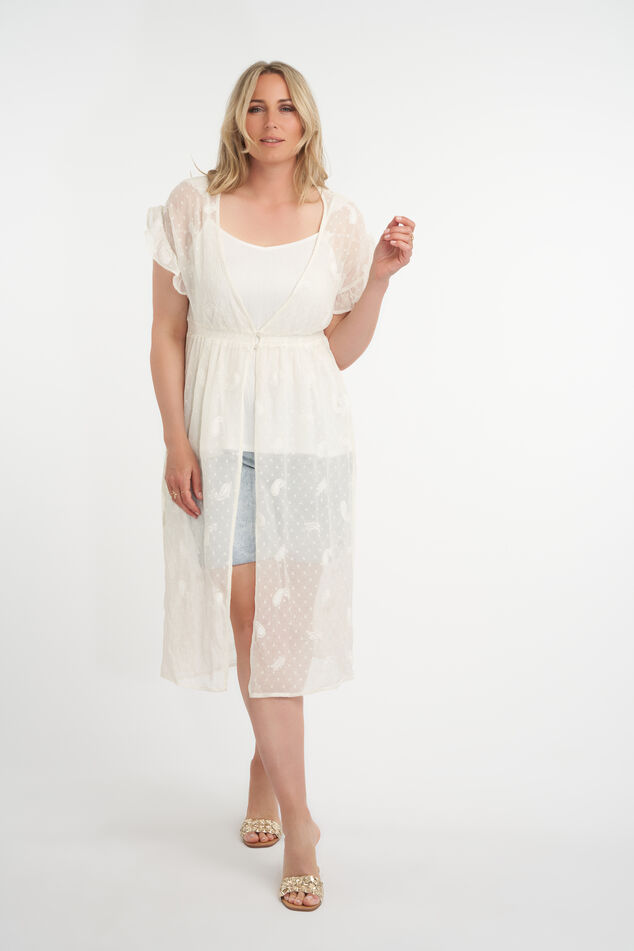 Chemisier long à volants image number 0