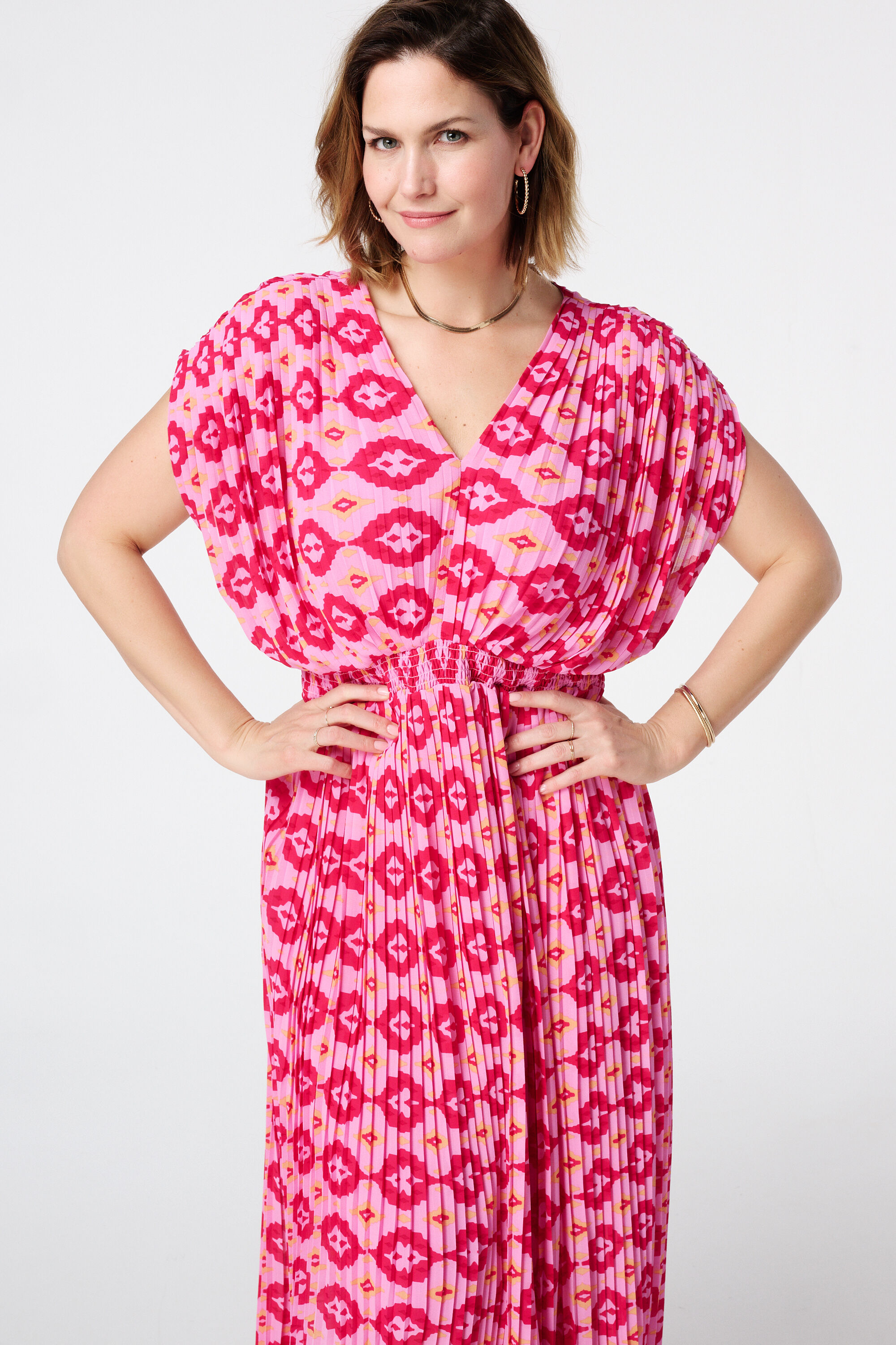 Robe pliss&eacute;e &agrave; imprim&eacute; image number 4