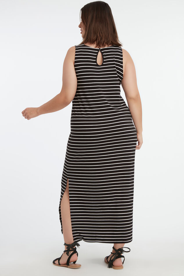 Robe maxi avec fente image number 4