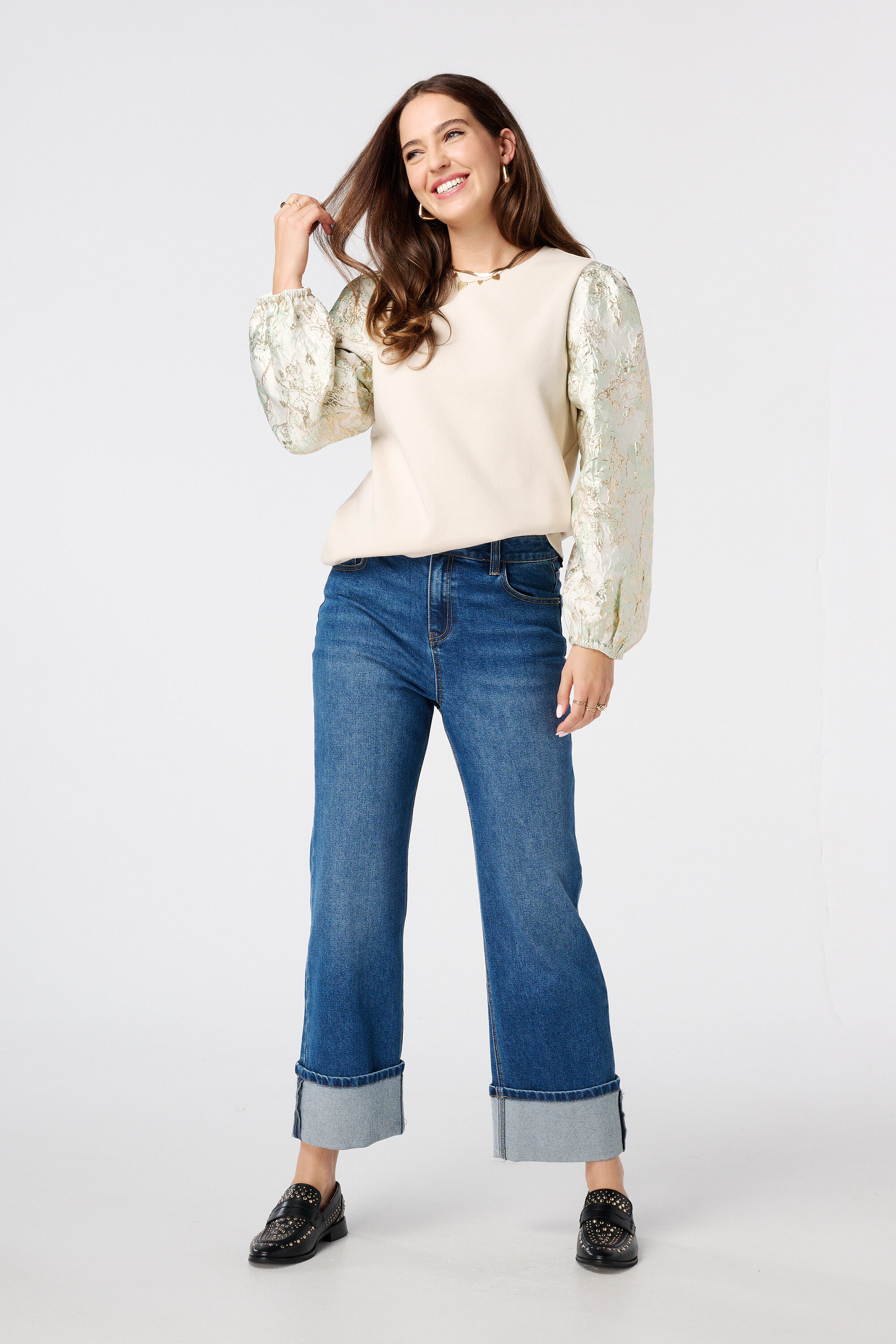 Sweat-shirt avec imprim&eacute; sur les manches image number 5