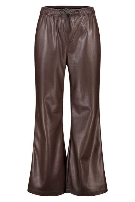 Pantalon large à rayures latérales en PU