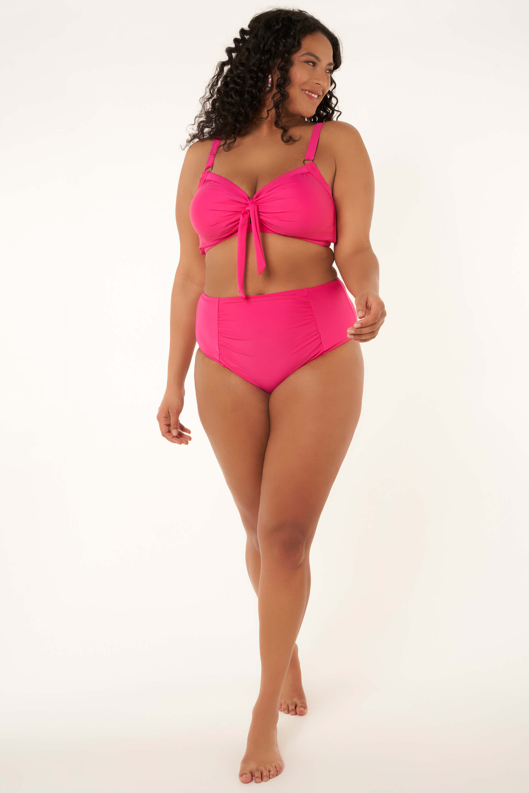 Bas de bikini &agrave; effet pliss&eacute; image number 5