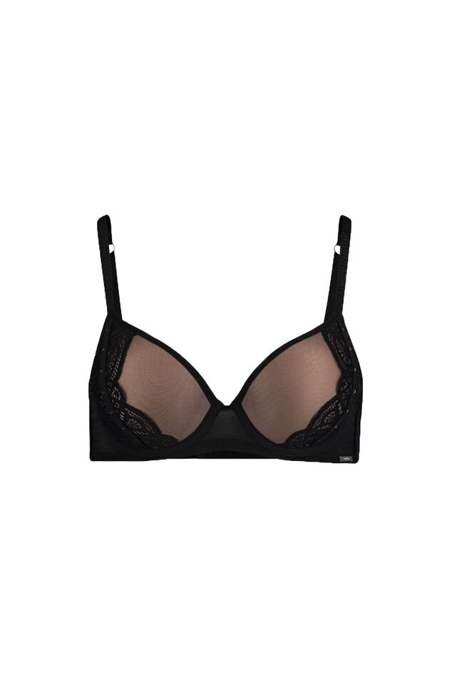 Soutien-gorge rembourré avec détails en dentelle  - Tatum image number 0